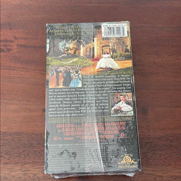 MGM Gone with the Wind VHS Tape Academy Award Winning Home Entertainment New - Picture 4 of 5